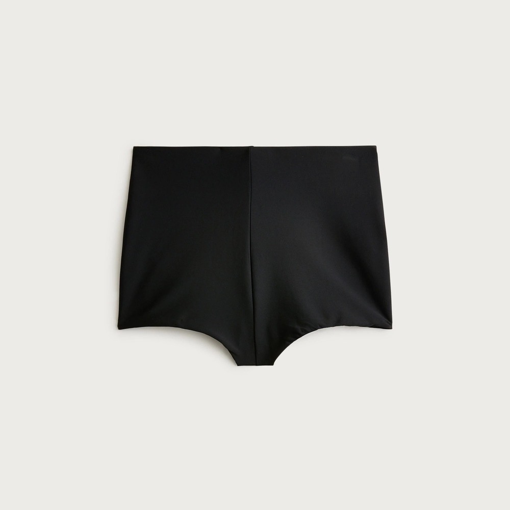 J. Crew Boy short bikini bottom in Classic Sculpt™ Black Size Small NWT